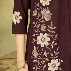Embroidered Rayon Co-ord Set