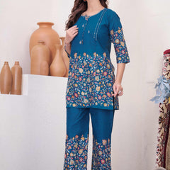 Printed Cotton Co-ord Set