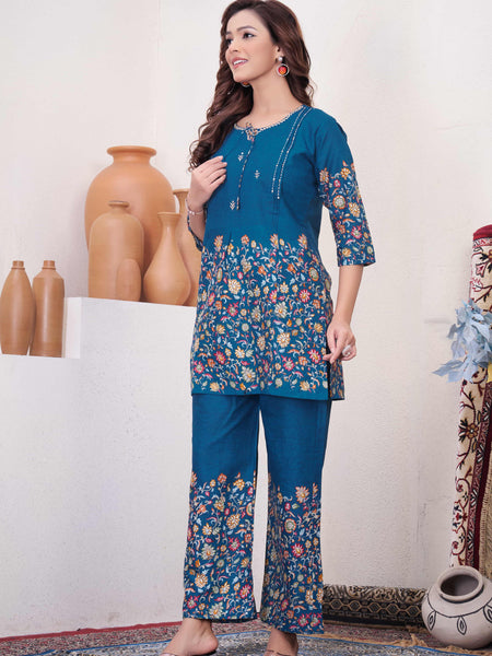 Printed Cotton Co-ord Set