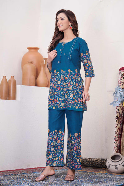 Printed Cotton Co-ord Set