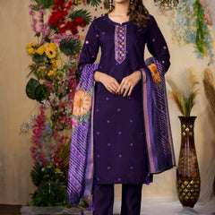 Elegant Straight Kurti Pant Dupatta Set