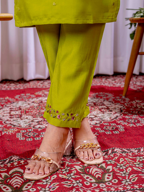 Elegant Straight Kurti Pant Dupatta Set