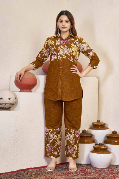 Printed Cotton Co-ord Set