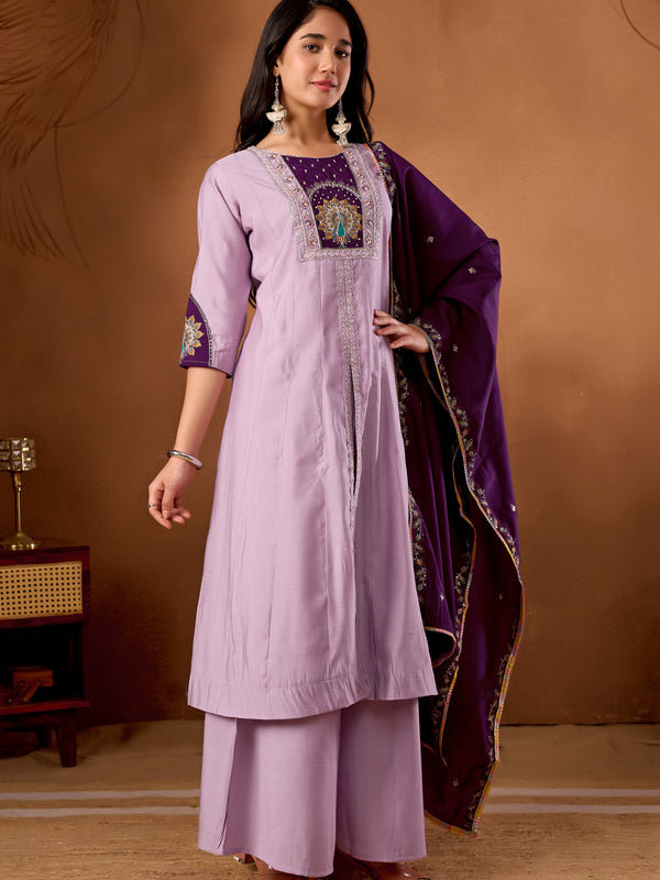 Anarkali Kurti  Palazzo Dupatta Set