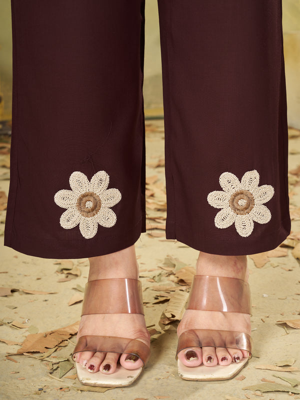 Embroidered Rayon Co-ord Set