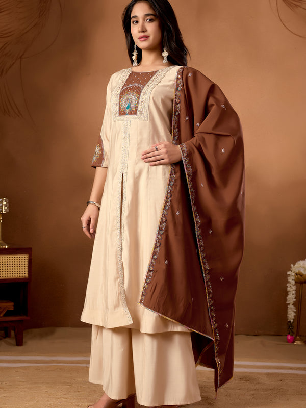 Anarkali Kurti  Palazzo Dupatta Set