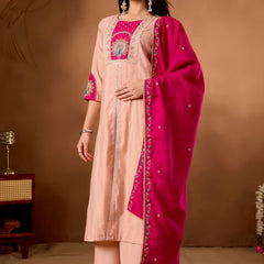 Anarkali Kurti  Palazzo Dupatta Set