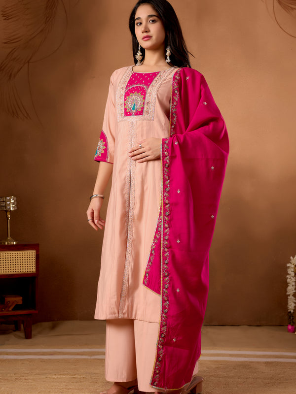 Anarkali Kurti  Palazzo Dupatta Set