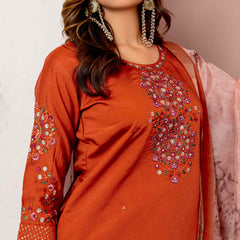 Elegant Straight Kurti Pant Dupatta Set