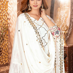 Heavy Chinnon Silk Sharara Palazzo Suit Set