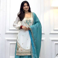Pure Roman Silk Palazzo Suit Set