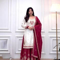 Pure Roman Silk Palazzo Suit Set