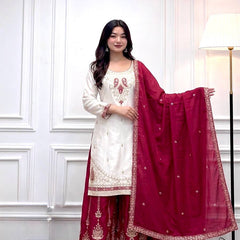 Pure Roman Silk Palazzo Suit Set