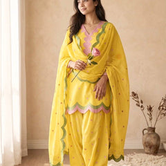 Party Wear Look top with farshi salwar
