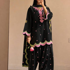Party Wear Look top with farshi salwar