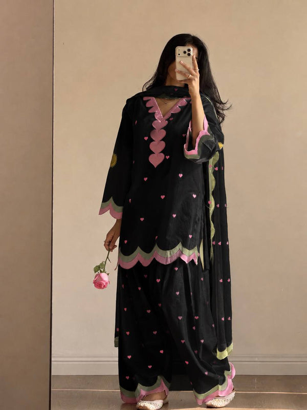 Party Wear Look top with farshi salwar