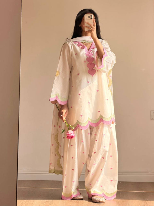Party Wear Look top with farshi salwar