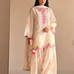 Party Wear Look top with farshi salwar