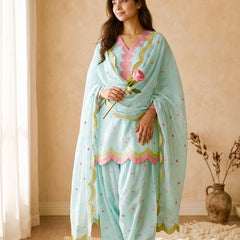 Party Wear Look top with farshi salwar