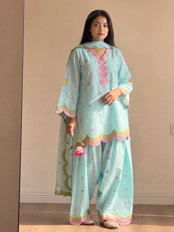 Party Wear Look top with farshi salwar