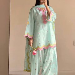 Party Wear Look top with farshi salwar