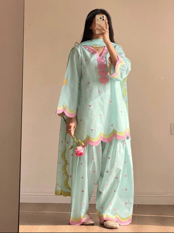 Party Wear Look top with farshi salwar