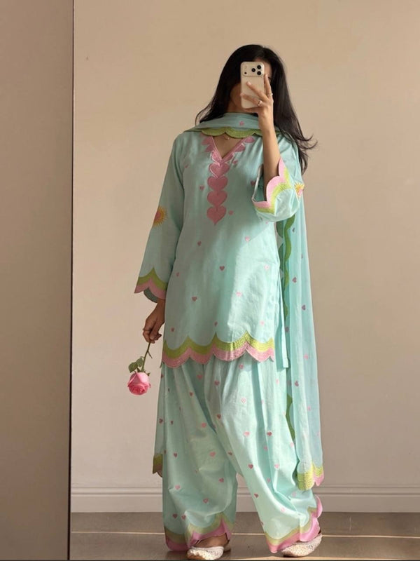 Party Wear Look top with farshi salwar