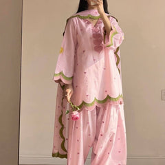 Party Wear Look top with farshi salwar