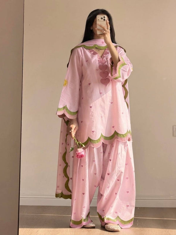 Party Wear Look top with farshi salwar