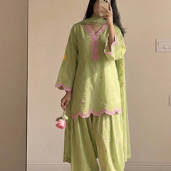 Party Wear Look top with farshi salwar