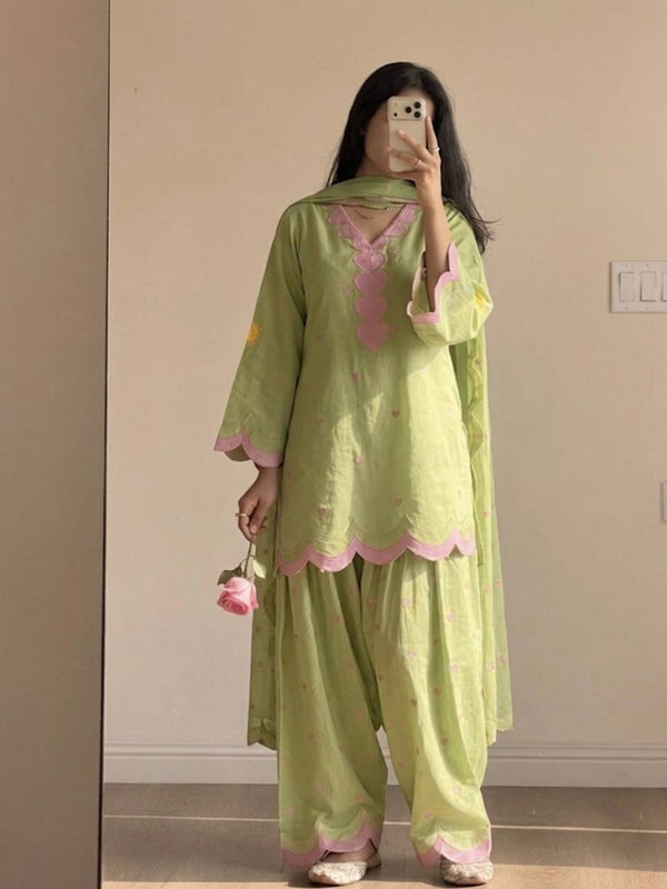 Party Wear Look top with farshi salwar