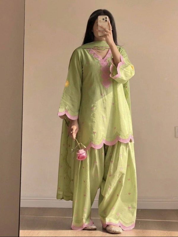 Party Wear Look top with farshi salwar