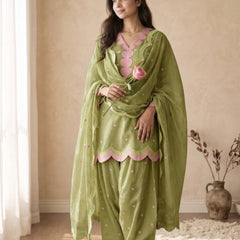 Party Wear Look top with farshi salwar