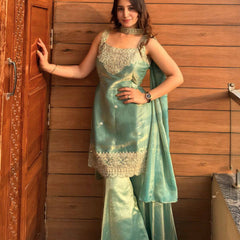 Sharara Plazzo And Dupatta