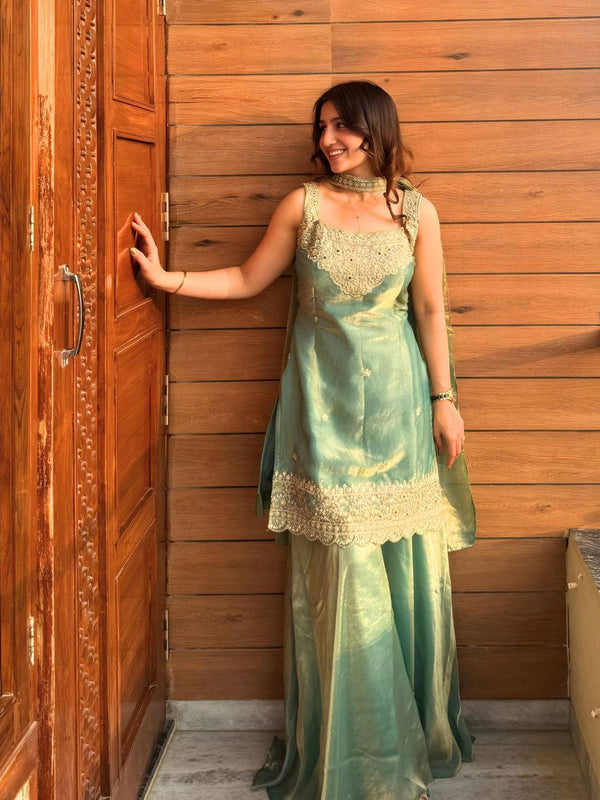 Sharara Plazzo And Dupatta
