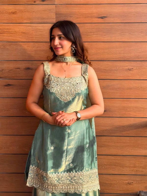 Sharara Plazzo And Dupatta
