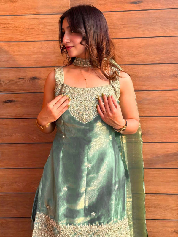 Sharara Plazzo And Dupatta