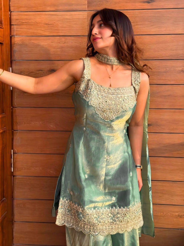 Sharara Plazzo And Dupatta