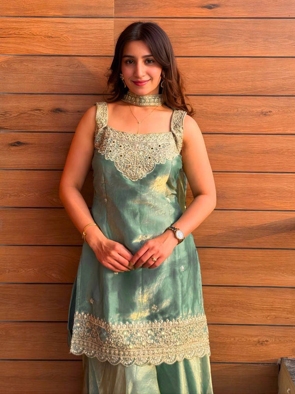 Sharara Plazzo And Dupatta