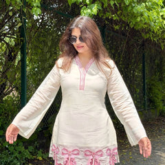 Pure Roman Silk With Embroidery Work Palazzo Suit Set