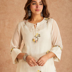 Designer Party Wear Look top with farshi salwar Dupatta set