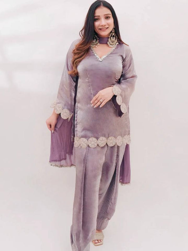 New Designer Party Wear Look top with farshi salwar