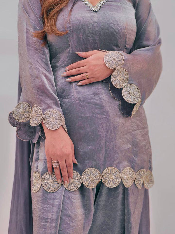 New Designer Party Wear Look top with farshi salwar