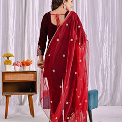 Pure Heavy Viscose Velvet With *Heavy Embroidery Coding Sequence Work