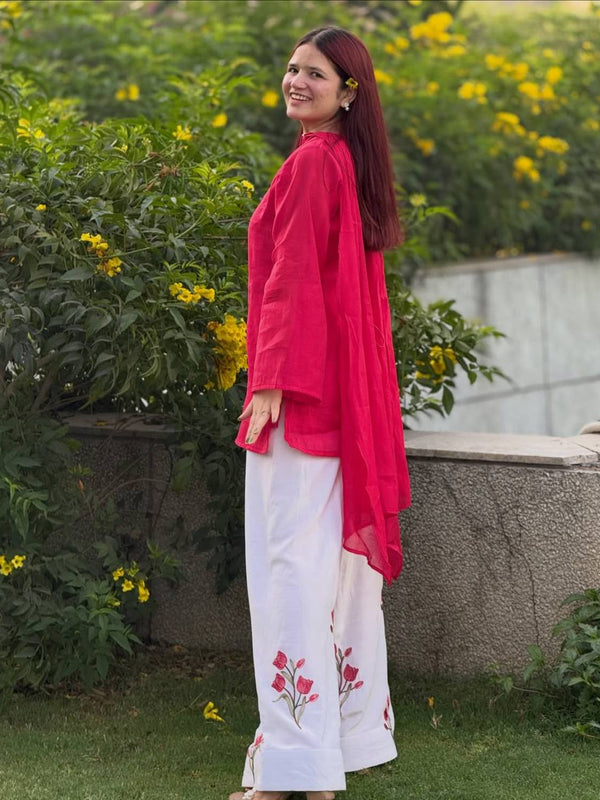 Designer Party Wear Look top with Plazo Pant
