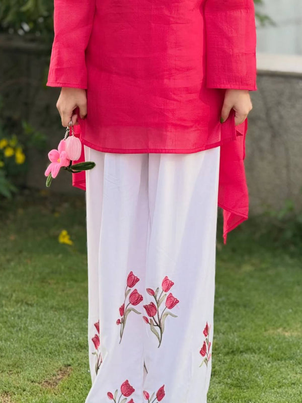 Designer Party Wear Look top with Plazo Pant