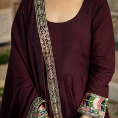 Heavy Roman Silk Anarkali Suit