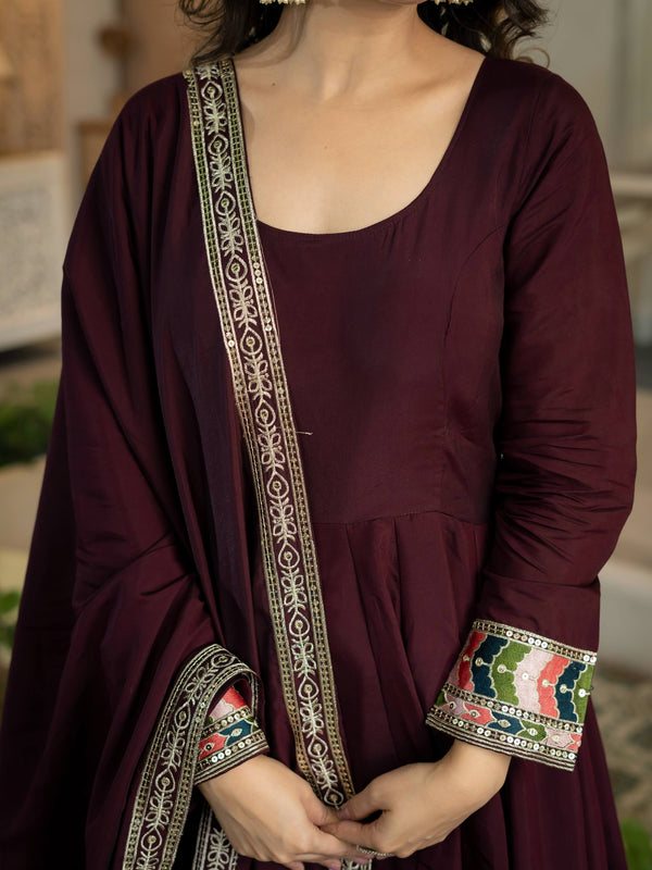 Heavy Roman Silk Anarkali Suit