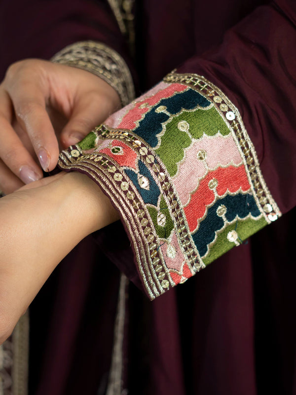 Heavy Roman Silk Anarkali Suit