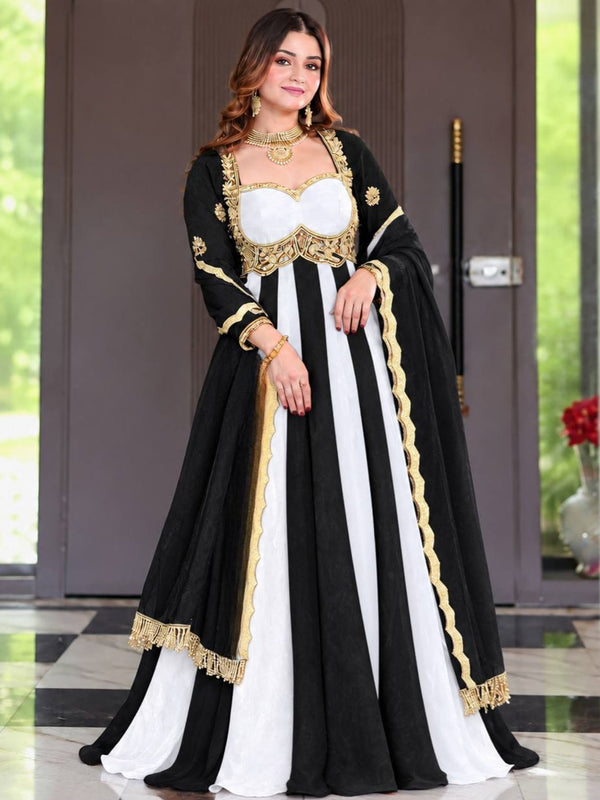 Heavy Fandy Silk Anarkali Suit
